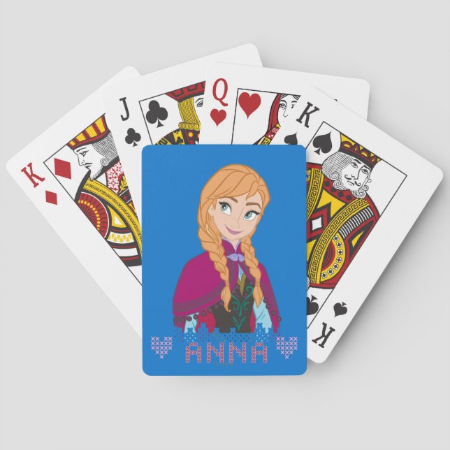 Anna | Portrait with Name Playing Cards (Back)