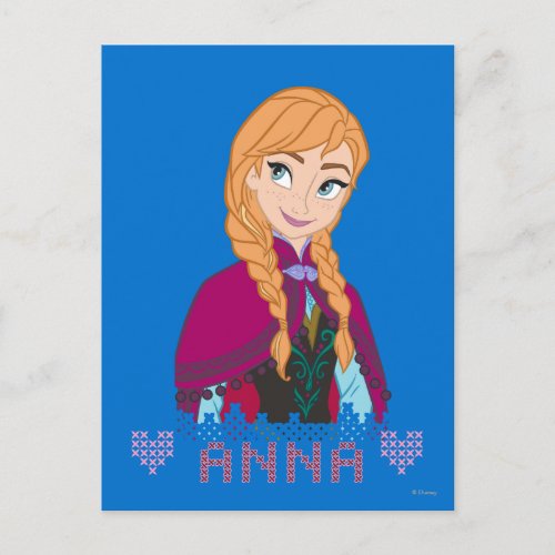 Anna  Portrait with Name Postcard