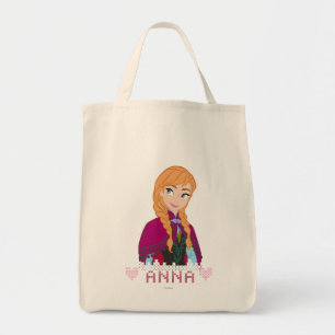 Anna   Portrait with Name Tote Bag
