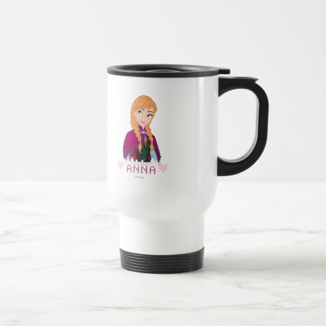Anna | Portrait with Name Travel Mug (Right)