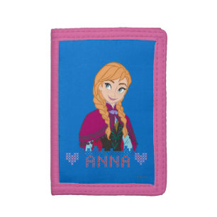 Anna Portrait with Name Trifold Wallet