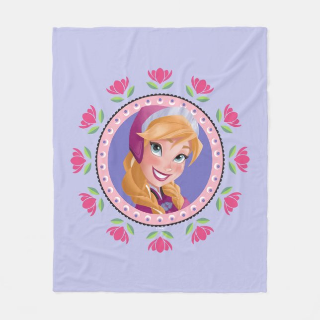 Anna | Princess Fleece Blanket (Front)