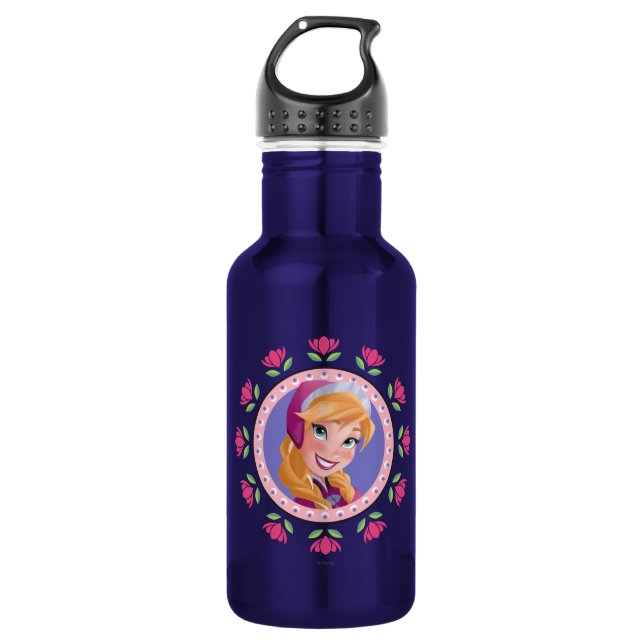 Anna | Princess Stainless Steel Water Bottle (Front)
