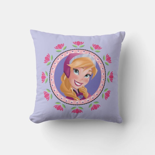 Anna | Princess Throw Pillow (Front)