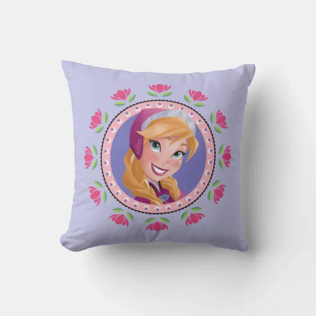 Anna Princess Throw Pillow Zazzle