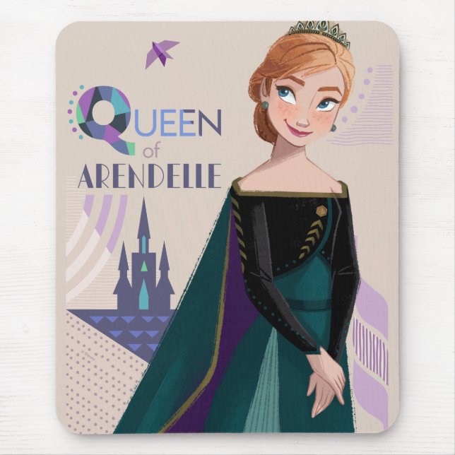 Anna | Queen of Arendelle Mouse Pad (Front)