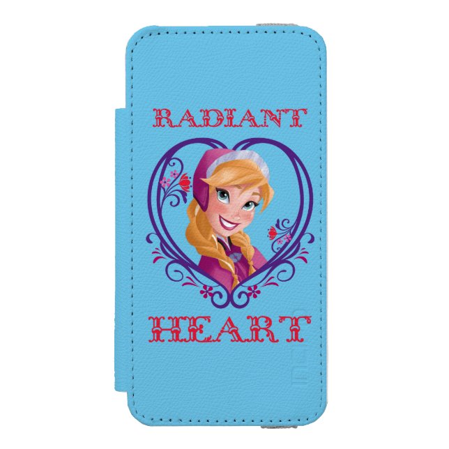 Anna | Radiant Heart Incipio iPhone Wallet Case (Folio Front)