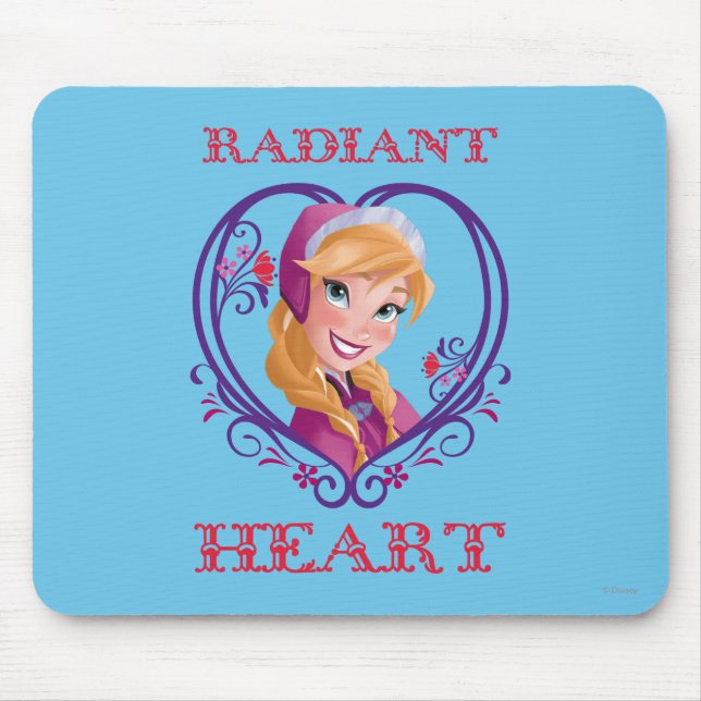 Anna | Radiant Heart Mouse Pad (Front)