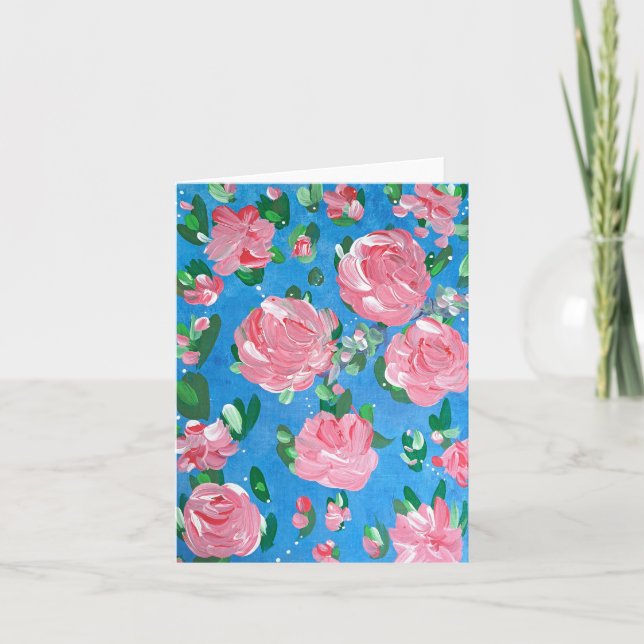 Anna Rose Floral Note Card (Front)