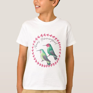 Anna’s Hummingbird bird species art logo T-Shirt