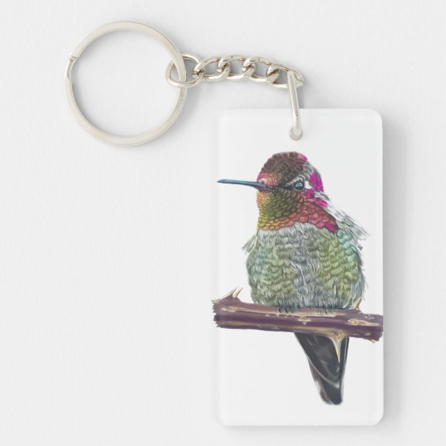 Anna’s Hummingbird Keychain (Front)
