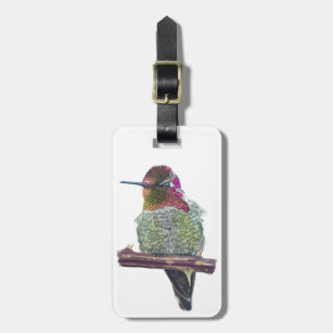 Anna’s Hummingbird Luggage Tag