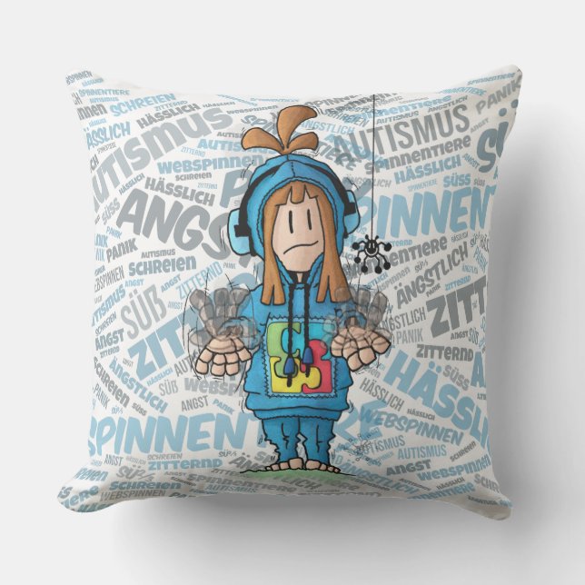 Anna - Spinne Outdoor Pillow (Front)