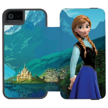 Anna | Standing Wallet Case For Iphone Se/5/5s by frozen at Zazzle