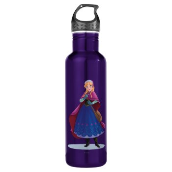 Anna | Standing With Winter Dress Stainless Steel Water Bottle by frozen at Zazzle
