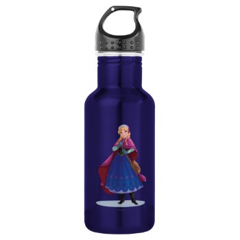 Anna | Standing With Winter Dress Stainless Steel Water Bottle by frozen at Zazzle