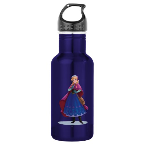 Anna  Standing with Winter Dress Stainless Steel Water Bottle