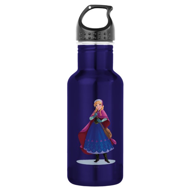 Anna | Standing with Winter Dress Stainless Steel Water Bottle (Front)
