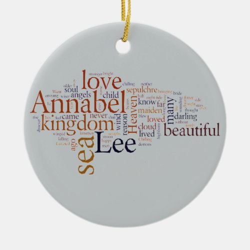 Annabel Lee Ceramic Ornament