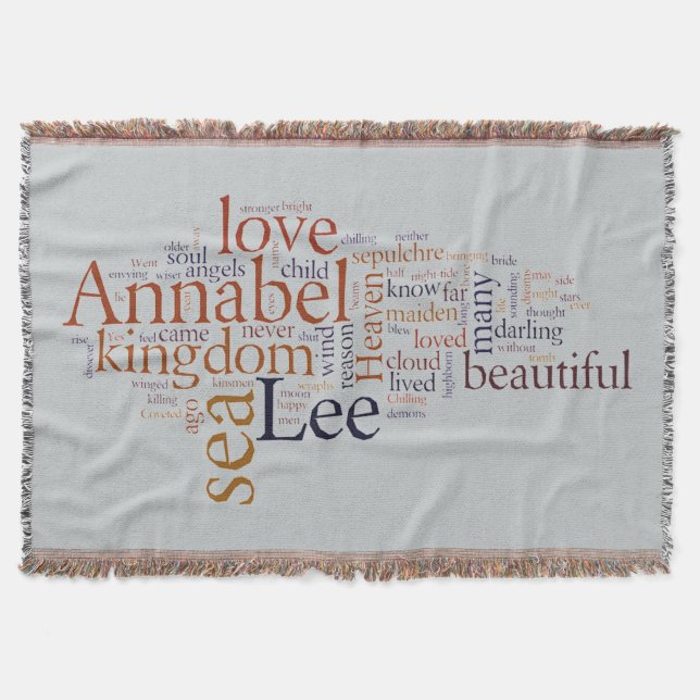 Annabel Lee Throw Blanket (Front)