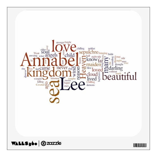 Annabel Lee Wall Decal (Front)