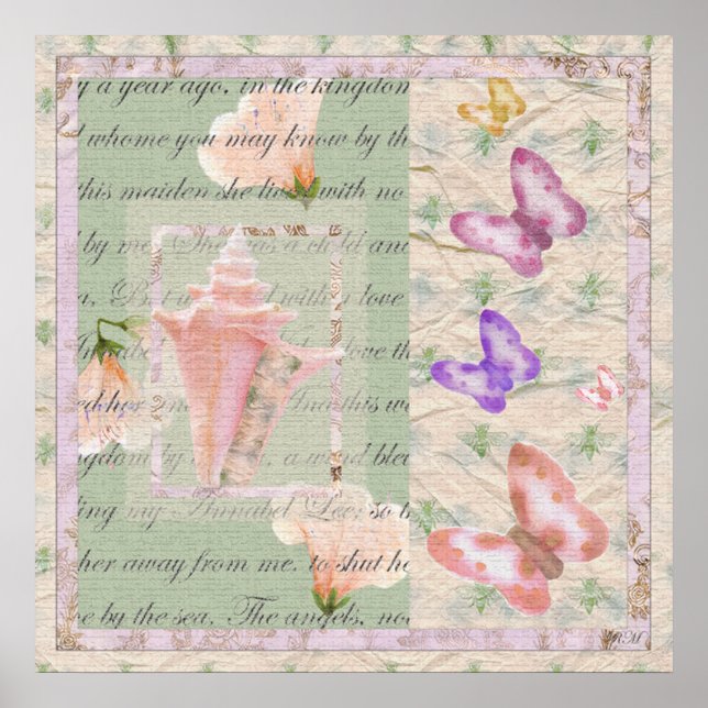 Annabell Lee: Digital Collage Poster (Front)