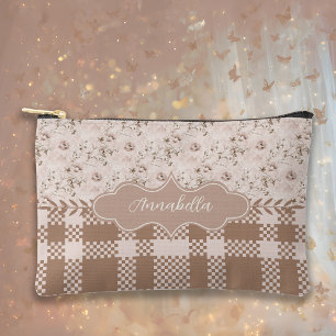 Annabella Vintage Dusty Rose Pink Accessory Pouch