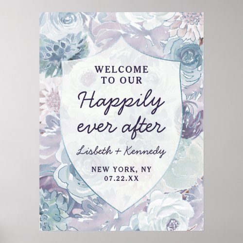 Annabelle Crest Happily Ever After Reception Sign