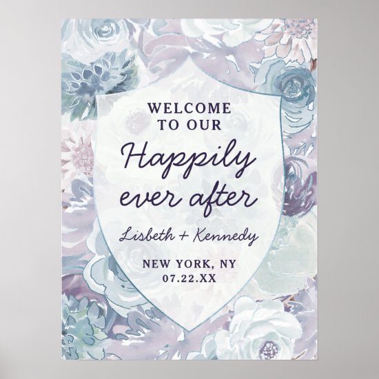 Annabelle Crest Happily Ever After Reception Sign