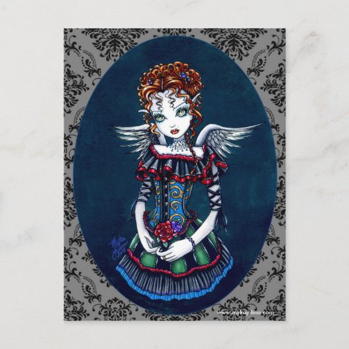 Annabelle Gothic Victorian Angel Postcard