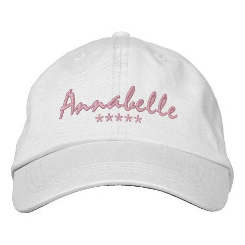 Annabelle Name Embroidered Baseball Cap