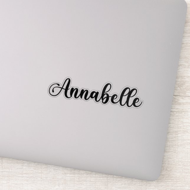 Annabelle Name - Handwritten Calligraphy Sticker (Detail)
