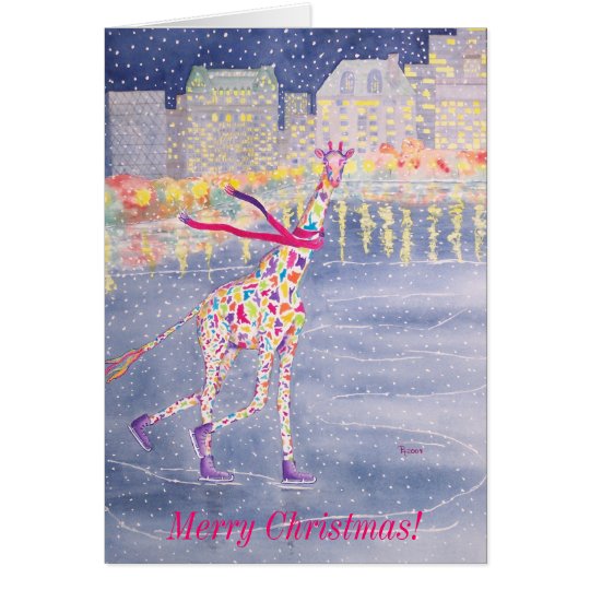 Annabelle on Ice Merry Christmas Card