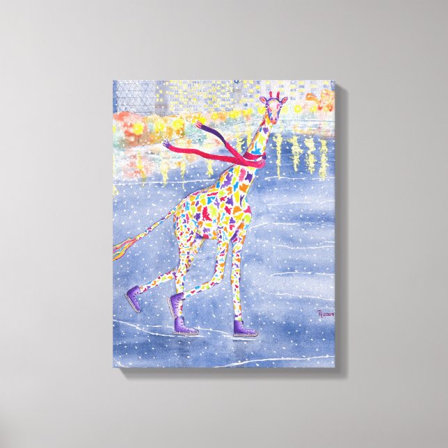 Annabelle on Ice Wrapped Canvas Print (Front)