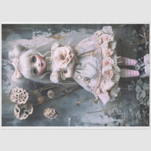Annabelle Pink Dress Decoupage Tissue Paper