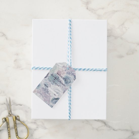Annabelle Vintage Floral Bridal Display Shower Gift Tags