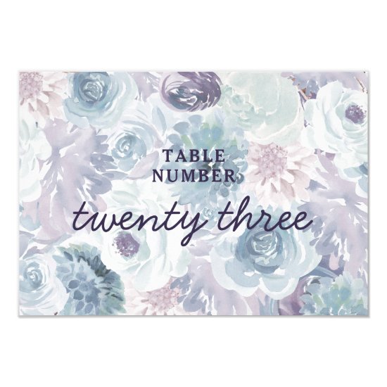 Annabelle Vintage Floral Wedding Table Numbers
