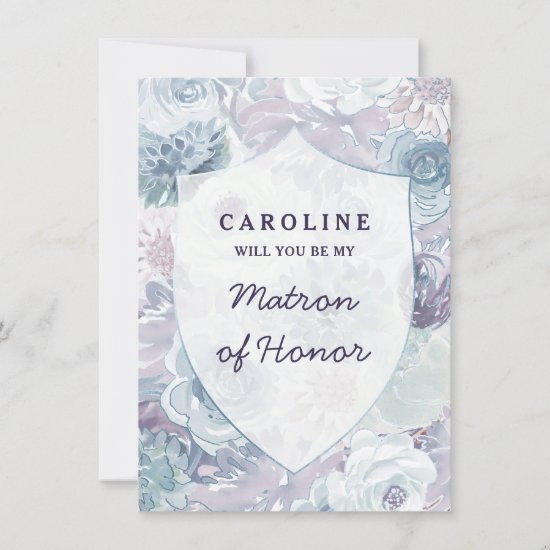 Annabelle Vintage Matron of Honor Proposal Card