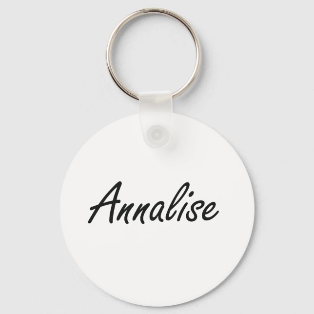 Annalise artistic Name Design Keychain (Front)