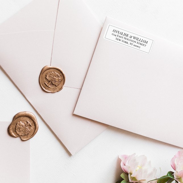 Annalise Elegant Modern Wedding Return Address Label (Creator Uploaded)
