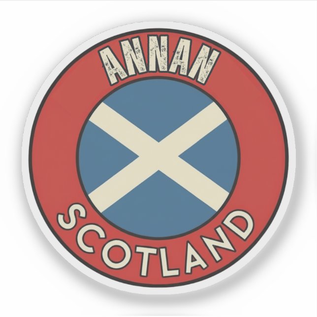 Annan, Scotland Sticker (Front)