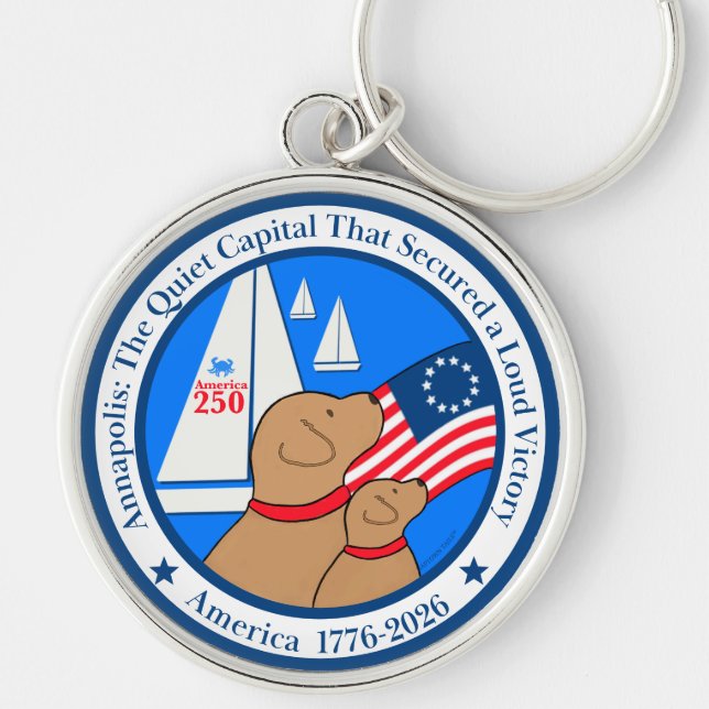 Annapolis America 250th Anniversary  Keychain (Front)