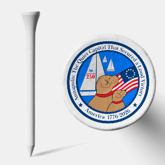 Annapolis America 250th Anniversary Set of 25 Tees Golf Tees