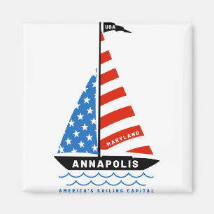 Annapolis Americas Sailing Capital Magnet