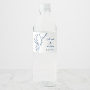 Annapolis Chesapeake Bay Wedding  Water Bottle Label