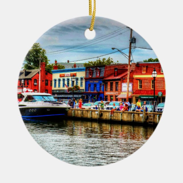 Annapolis City Dock Ornament (Front)