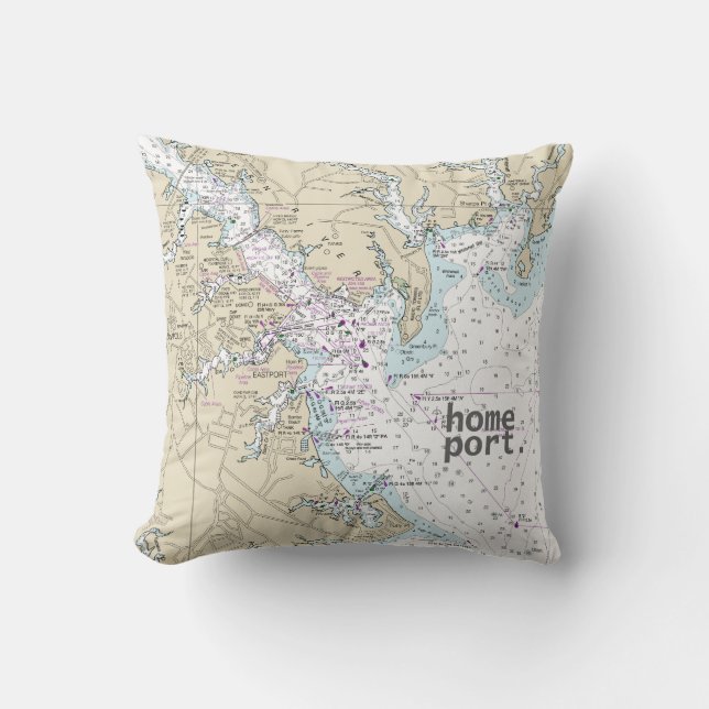 Annapolis home port throw pillow (Front)