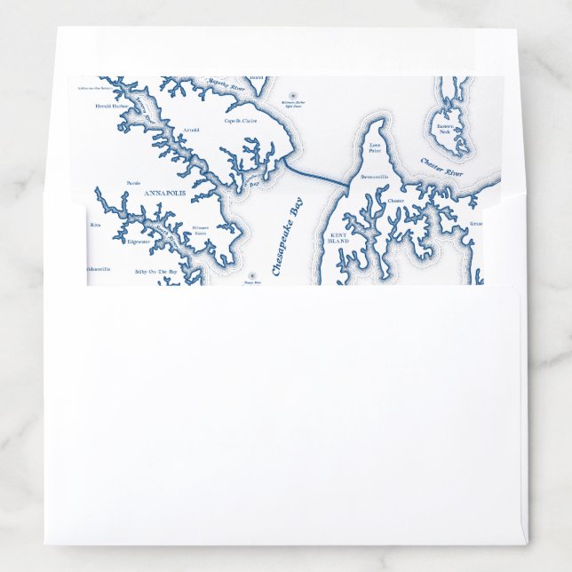 Annapolis Kent Island Maryland DIY Envelope Liner (In Envelope)