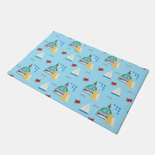 Annapolis Land, Sea, Air Dog Food Mat