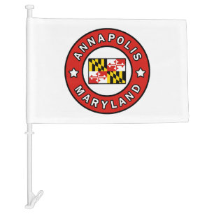 Annapolis Maryland Car Flag